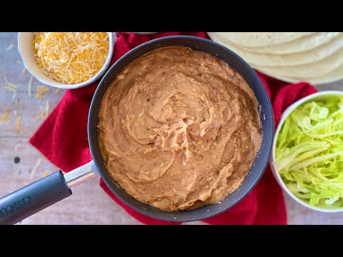 4 Ingredients to Enhance Canned Refried Beans (How to make canned refried beans taste better)!