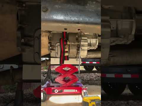 Harbor freight 450 pound transmission jack with a NV4500 on top of it!