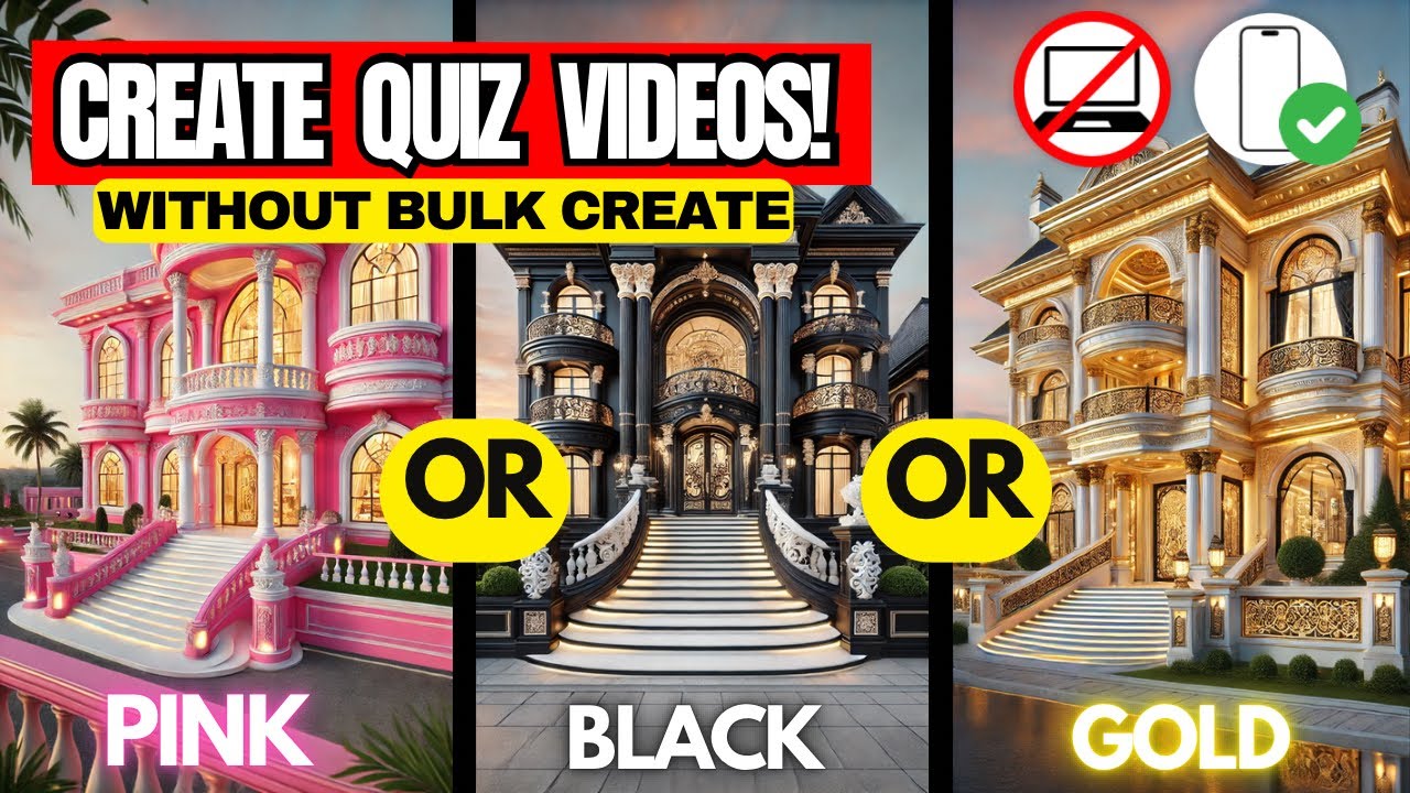 VIRAL Faceless Quiz Videos on Your Phone! (FREE, Easy & Profitable – Without Bulk Create)