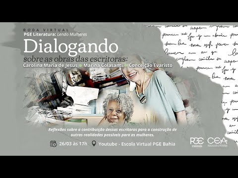 Roda Virtual sobre o tema ‘PGE Literatura: Lendo Mulheres’