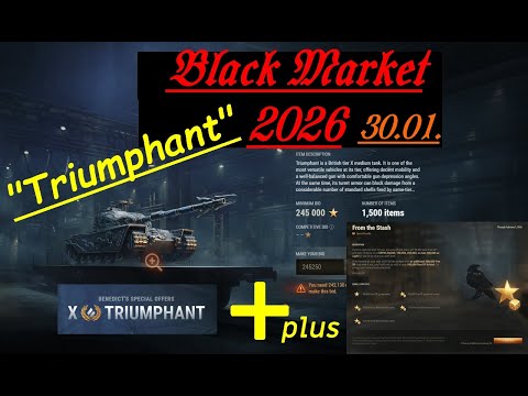 Black Market Leak: Triumphant + Free XP - World of Tanks