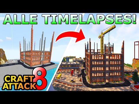 ALLE Zeitraffer/Timelapses aus Craft Attack 8 in EINEM Video!
