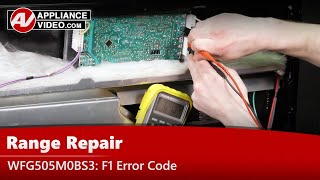 Whirlpool Stove Repair - Electronic Control: F1 Error Code, No Display