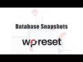 Database Snapshots WP Reset