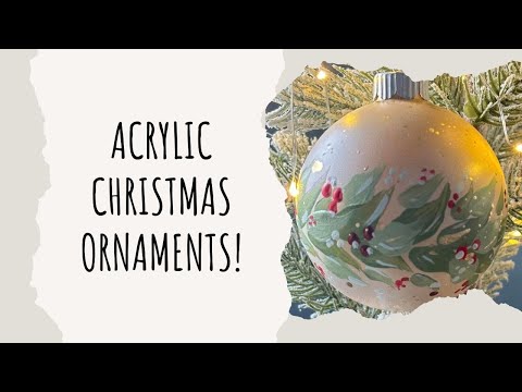 (145) Make Your Own Hand Painted Christmas Ornaments! Painting with Acrylics
