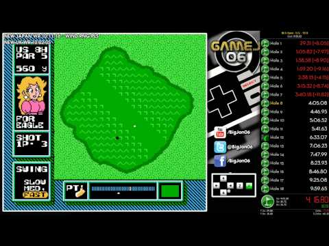 NES Open Tournament Golf - U.S. 18 Hole - 9:55.94 (WR)