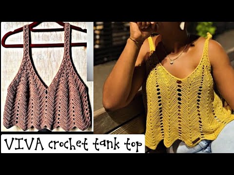 Viva crochet summer tank top