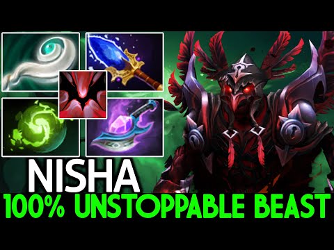 NISHA [Shadow Fiend] 100% Unstoppable with Crazy Magic Build Dota 2