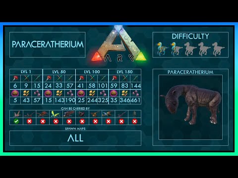 Paraceratherium easy Tame + Abilities | Full Guide + Trap | Ark