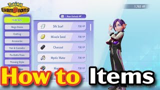 how to get items and mega stones in Pokémon champions