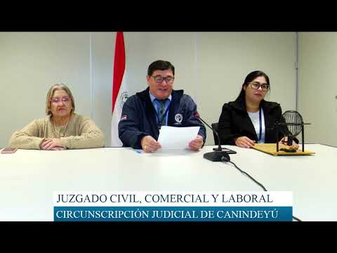 20/05/2026 -  Sorteo de Expediente del Juzgado Civil, Comercial y Laboral