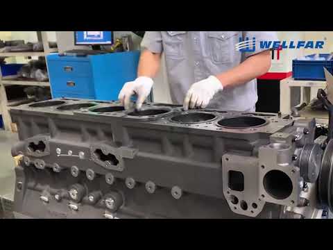 Assembly line of NT855 engine cylinder head processing