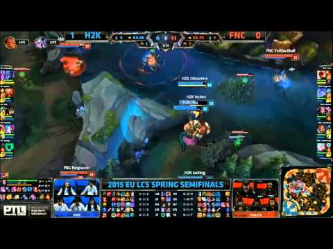 EU LCS FNC vs H2K Game 2 Highlights Playoffs Semifinals 2015