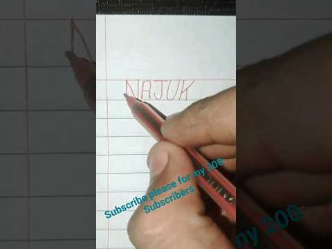 Najuk Name Logo ❤️❤️❤️🥰 #art #viral #drawing #goneviral #drawingskill #love #goingviral #name 😋😎😊🤗🙃🙂