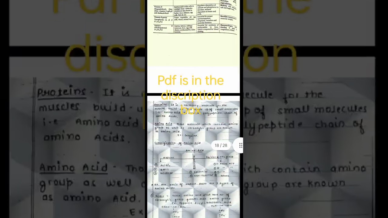 Biomolecules chemistry handwritten notes 😎2022-23
