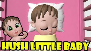 hush little baby lullaby song for babies with lyrics + other nursery rhymes compilation