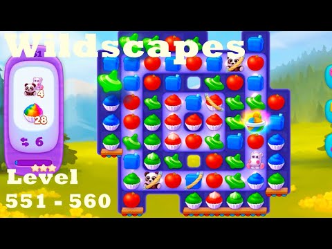 Wildscapes Level 551 - 560 HD Walkthrough | Gameplay | 3 - match game | ios | android | pc | app