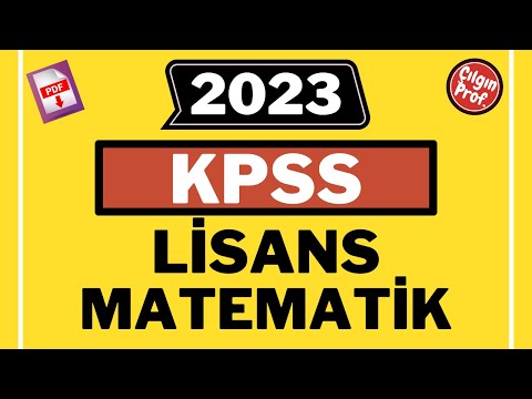 2023 KPSS LİSANS MATEMATİK [+PDF] - 2023 KPSS Matematik Soru Çözümleri