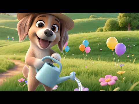 Nesia podlewa kwiatki 🌸💧 | Piosenka dla dzieci – Świat Dziecięcych Piosenek