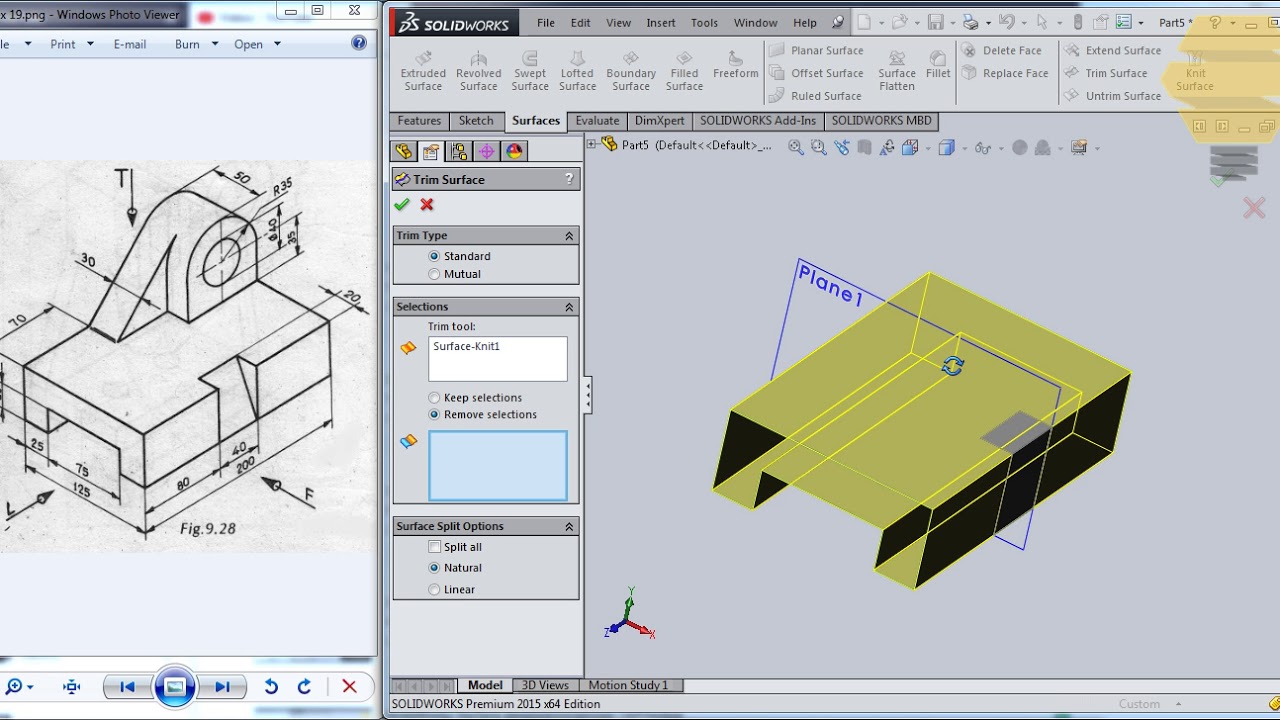 SolidWorks Surface Beginners|Exercise 19|Practice session Tutorial