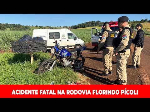 MOTOCICLISTA MORRE APÓS COLISÃO FRONTAL NA RODOVIA ENTRE CAMBIRA E SETE DE MAIO