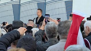 Manifestación contra la UE y Ucrania en Budapest