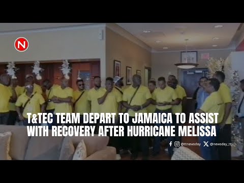 T&TEC team leave for Jamaica to assist with recovery efforts following Hurricane Melissa