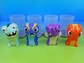 2015 SLUGTERRA SET OF 4 BURGER KING COLLECTION MEAL TOY'S VIDEO REVIEW