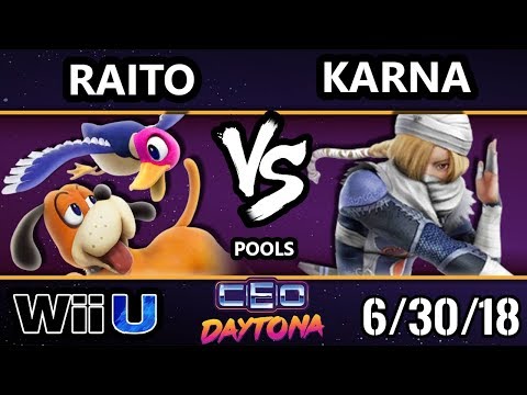 CEO 2018 Smash 4 - CND | Raito (Duck Hunt) Vs. GGEA | Karna (Sheik) - Phase 2 Pools