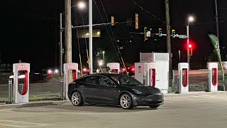 First Time Stranded At A Tesla Supercharger! Final Leg Of The Model 3 Trip Back From Florida
