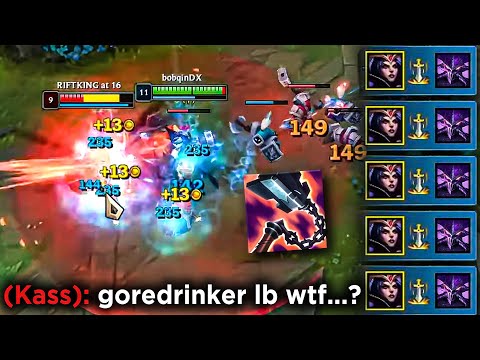 5 Million Mastery Kassadin one-trick Reacts to Goredrinker Leblanc