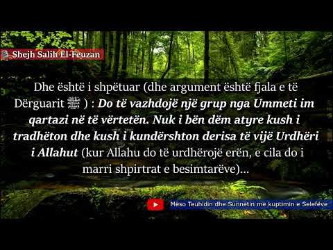 Cilat janë shenjat e grupit të shpëtuar dhe të ndihmuar - Shejh Salih El-Feuzan (Allahu e ruajtë)