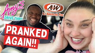 Download lagu My Husband Pranked Me Again! [Letting The Person In Front Of Us Decide What We Eat] mp3