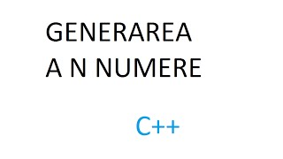 C++ Generarea a primelor N numere prime. (Prime numbers)