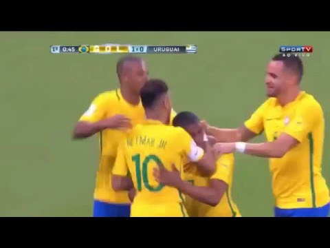 Gols Brasil 2 x Uruguai 2 Gols 26/03/2016 Eliminatórias da Copa 2018