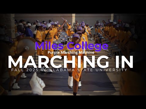 Miles College Marching In vs Alabama State 2025 | 4K 2160p 🔥🎥🎬‼️