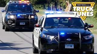 Police Car for Children | Truck Tunes for Kids | Twenty Trucks Channel | Police Vehicles