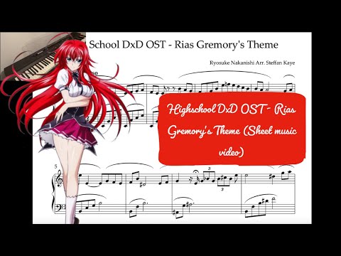 Highschool DxD OST - Rias Gremory's Theme (Sheet Music Video)