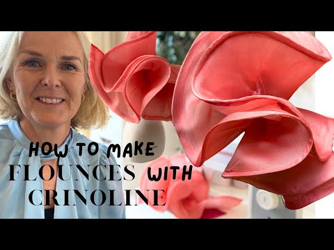HOW TO MAKE FLOUNCES WITH CRINOLINE | Fabric Manipulation Technique | Didsbury Art Studio