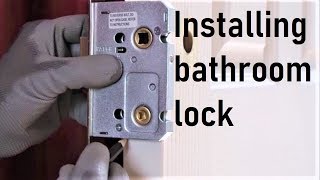Installing bathroom lock