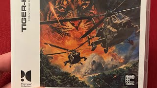 Tiger-Heli Polymega collection, new physical game release all arcade ports. Unboxing and gameplay.