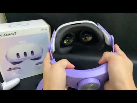 #Quest3 Adjustable headset,purple #VR #quest3HeadStrap  #vraccessories