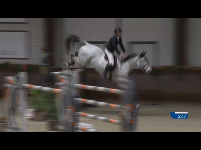 Call Me de Muze Z, second dam of Exceptional Call, jumping to a 2nd place, 1.45m Peelbergen 24/02/22