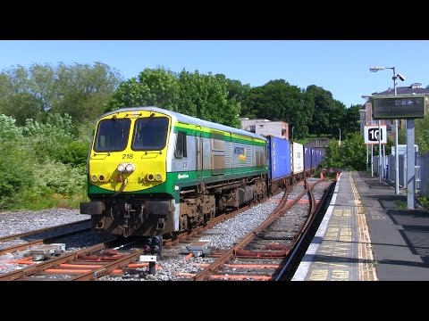 218 on an IWT liner @ Dublin Heuston's platform 10 (11-6-2015)