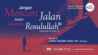 Download lagu Jangan Mencari Jalan, Selain Jalannya Rasululloh I Ustadz Abdullah Taslim, MA حفظه الله mp3