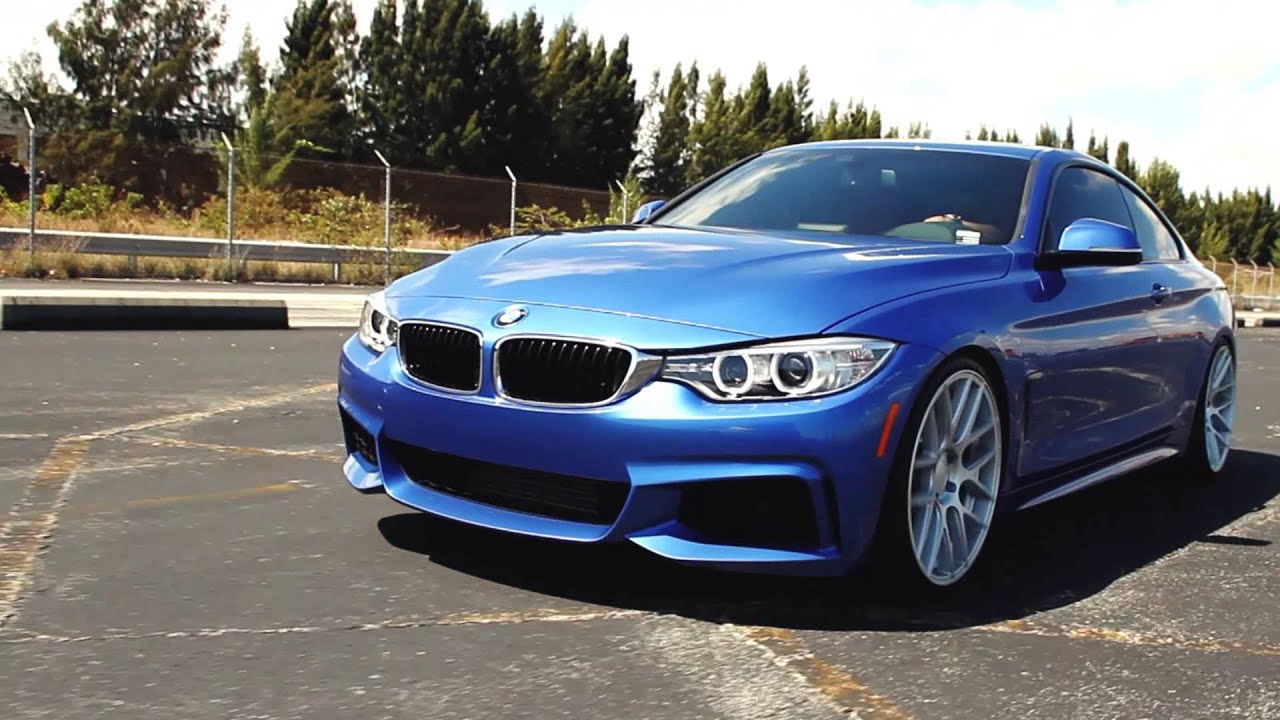 BMW F32 M SPORT ON VELGEN WHEELS VMB7 20X9 & 20X10.5