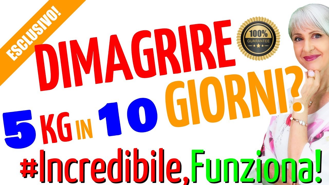 PERDI fino a 5 CHILI in 10 GIORNI con la DIETA DETOX VELOCE