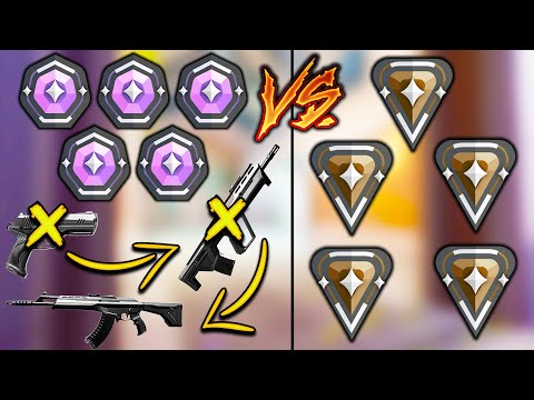 Valorant: 5 Bronze VS 5 Diamond, BUT Diamond Can't Reuse Guns!