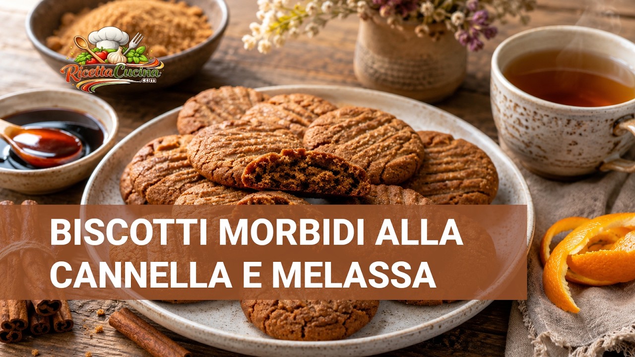 Anteprima video di Biscotti Morbidi alla Cannella e Melassa