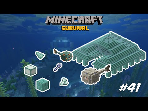 Raiding an Ocean Monument! - Relaxing Longplay - Minecraft Survival (No Commentary) #41